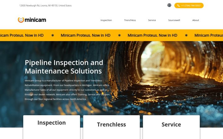 Screenshot of minicaminc.com