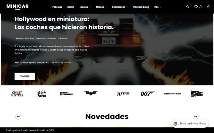 Screenshot of minicarfilms.com