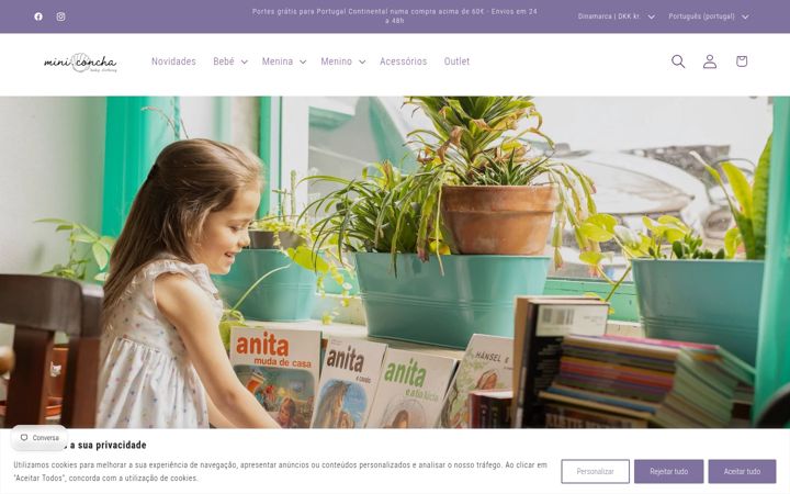 Screenshot of miniconchababyclothing.com