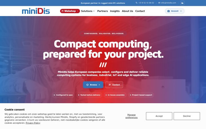 Screenshot of minidis.com
