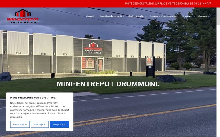 Screenshot of minientrepotdrummond.com