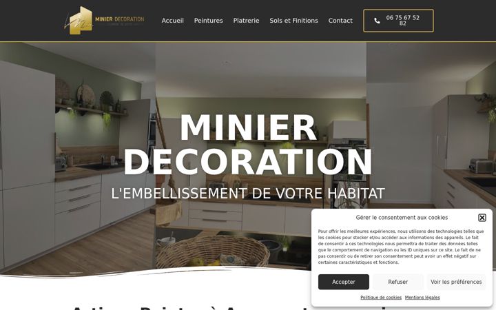Screenshot of minier-decoration.com