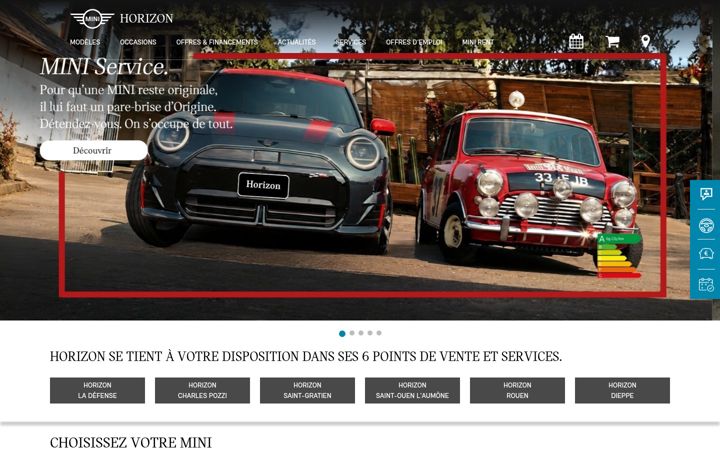 Screenshot of minihorizon.com