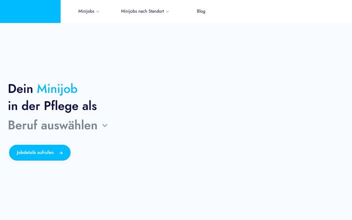 Screenshot of minijobpflege.de
