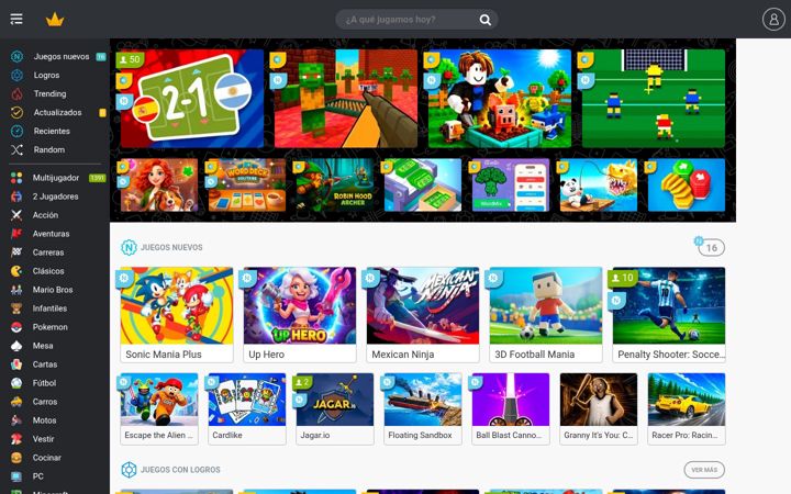 Screenshot of minijuegos.mx