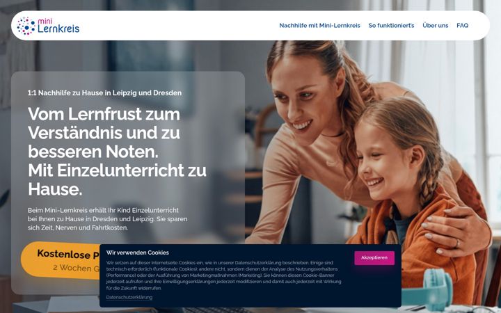 Screenshot of minilernkreis.com