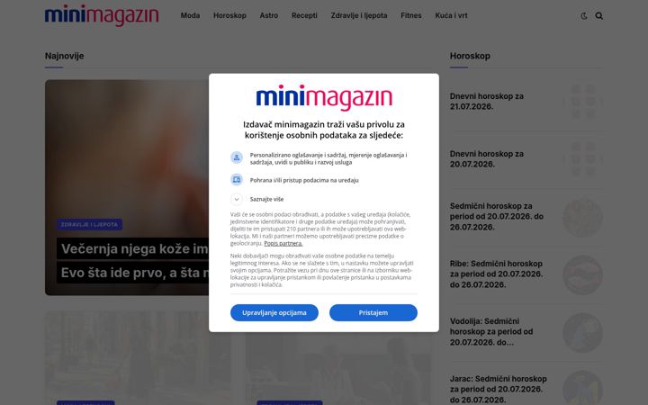 Screenshot of minimagazin.info
