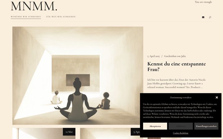 Screenshot of minimalistic-mum.com