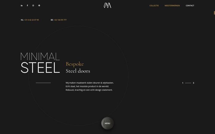 Screenshot of minimalsteel.com
