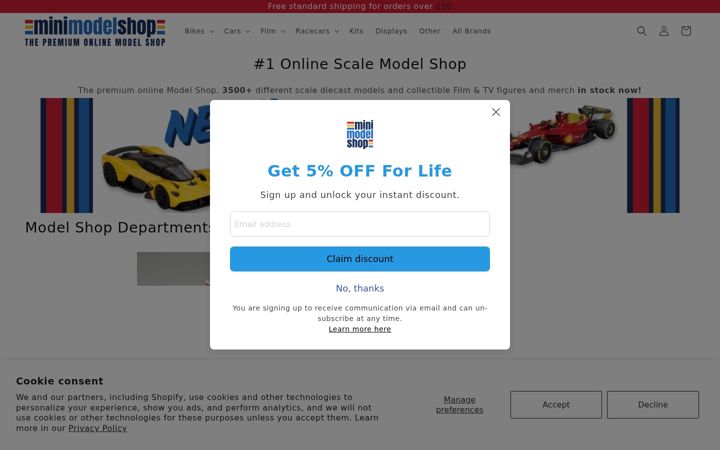 Screenshot of minimodelshop.com