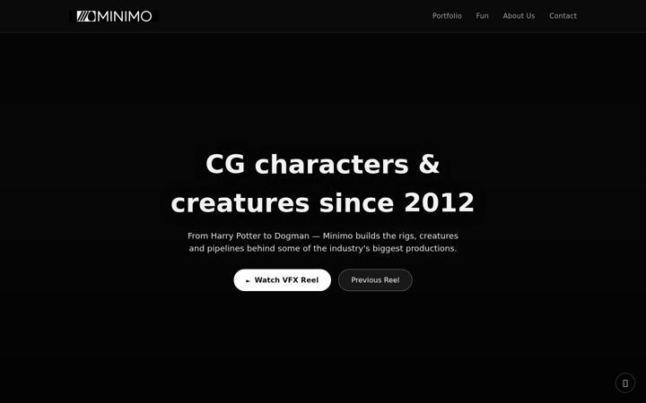 Screenshot of minimovfx.com