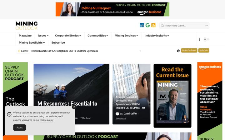 Screenshot of mining-outlook.com