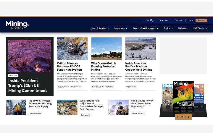 Screenshot of miningdigital.com