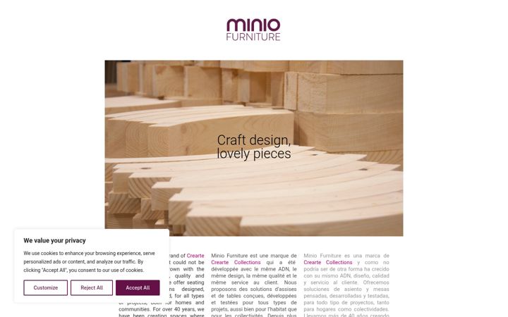 Screenshot of miniofurniture.com