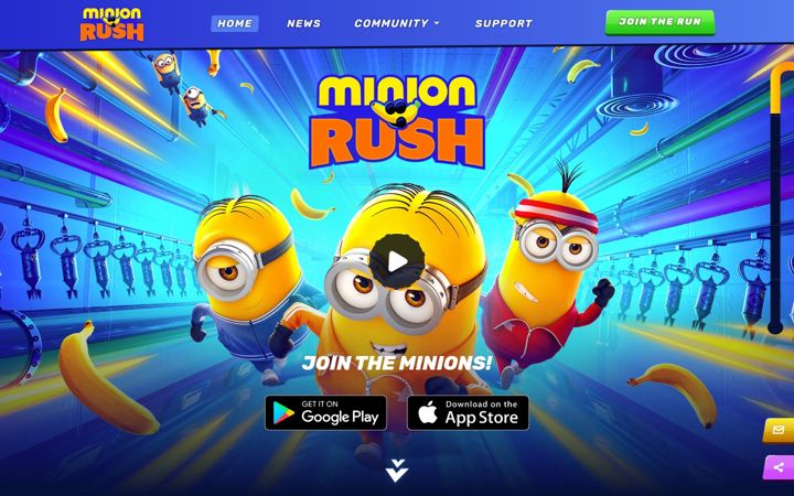 Screenshot of minionrush.com