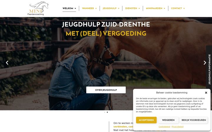 Screenshot of minipaardencoaching.com