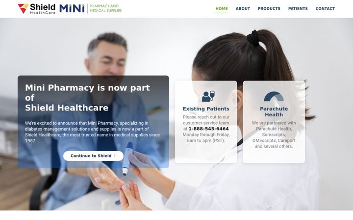 Screenshot of minipharmacy.com
