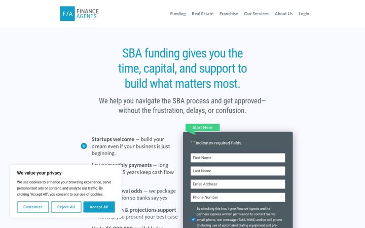 Screenshot of minisba.com