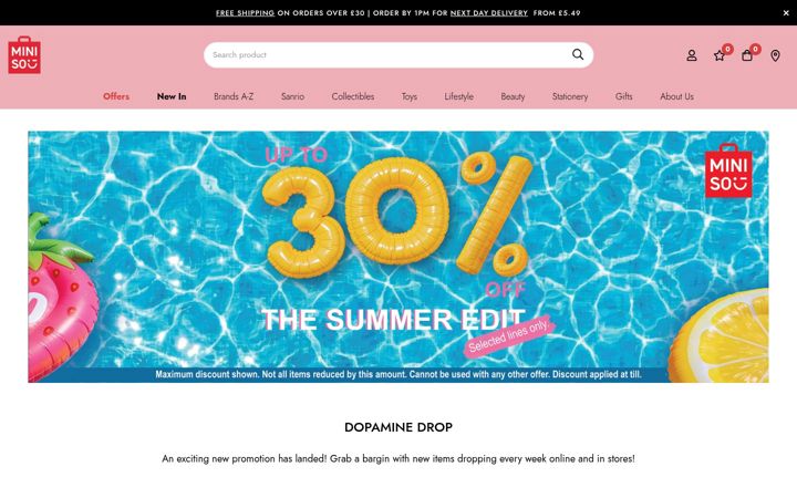 Screenshot of minisoshop.co.uk