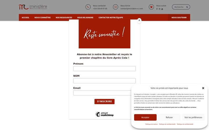 Screenshot of ministere-rc.com
