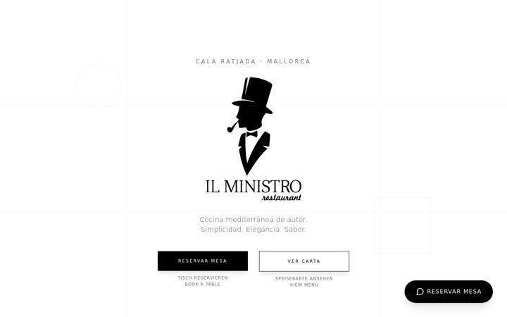 Screenshot of ministrorestaurant.com