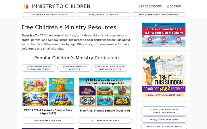 Képernyőkép: ministry-to-children.com