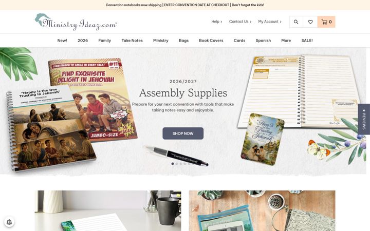 Screenshot of ministryideaz.com