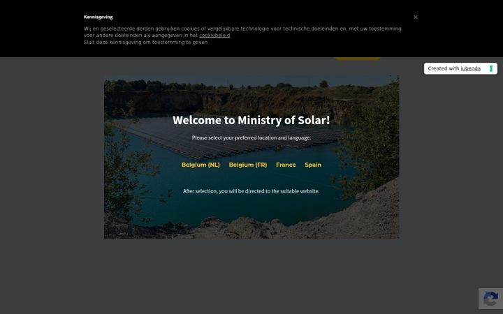 Screenshot of ministryofsolar.com