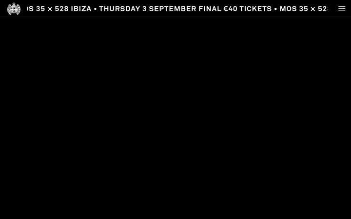 Screenshot of ministryofsound.com