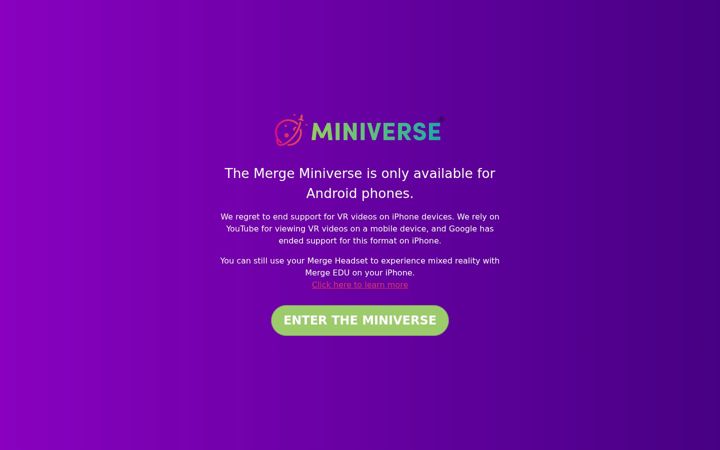 Screenshot of miniverse.io