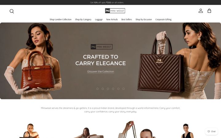 Screenshot of miniwesst.com