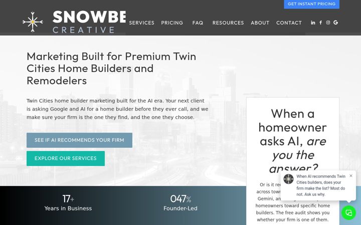 Screenshot of minneapoliswebdesigner.com