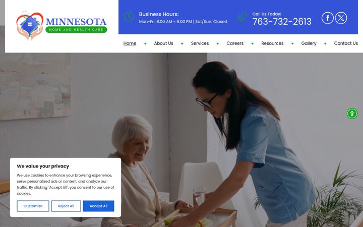 Screenshot of minnesotahhcare.com