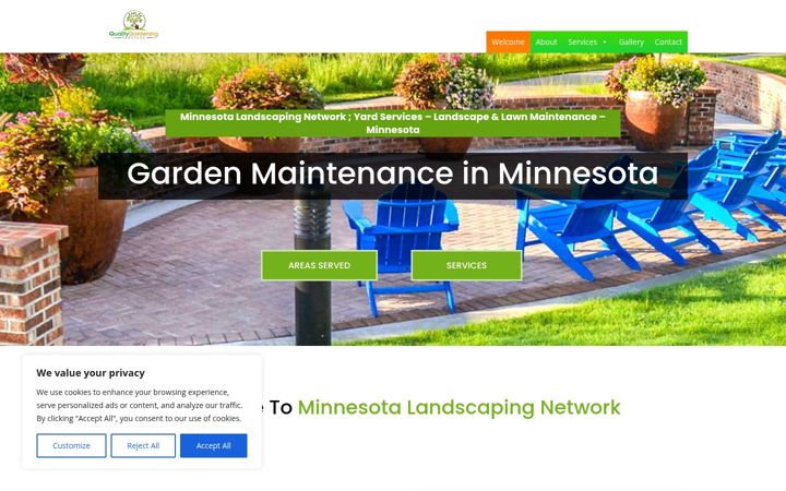 Screenshot of minnesotalawnservicesandyardlandscaping.com