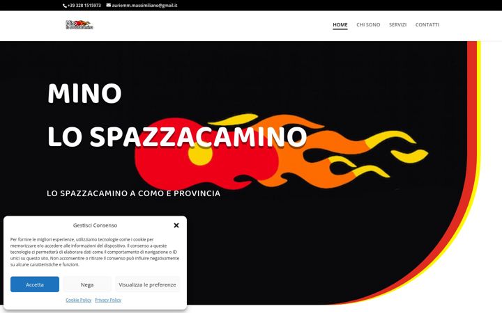 Screenshot of minolospazzacamino.com