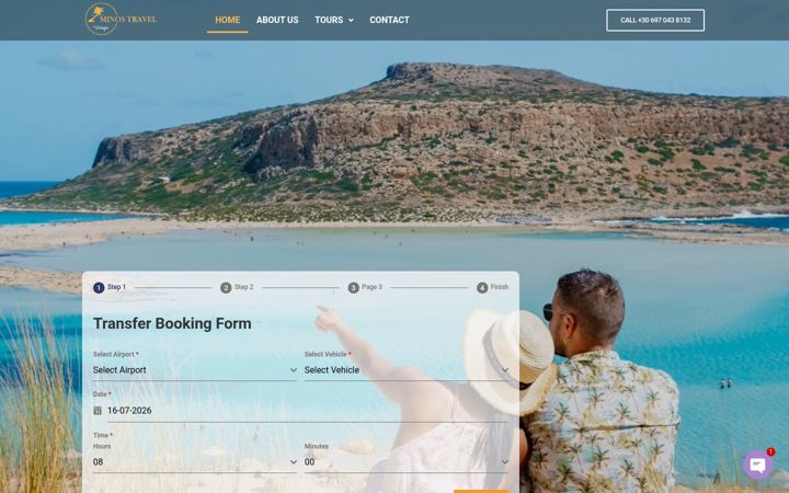 Snímek obrazovky minostravel.gr
