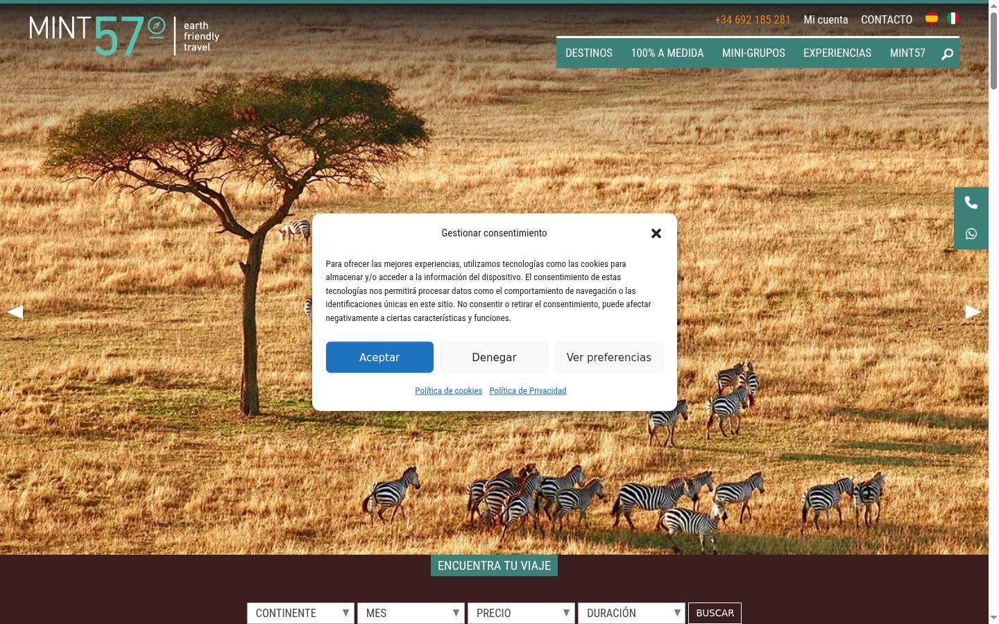 Screenshot tal-banner tal-kunsens muri qabel kwalunkwe interazzjoni