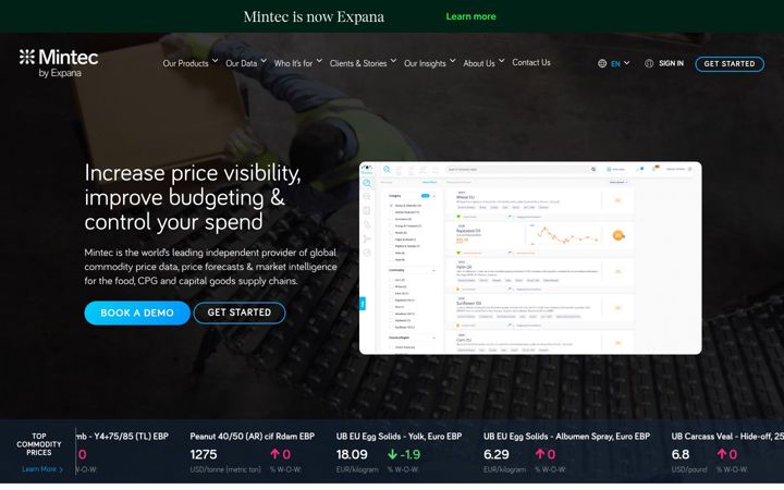 Screenshot of mintecglobal.com