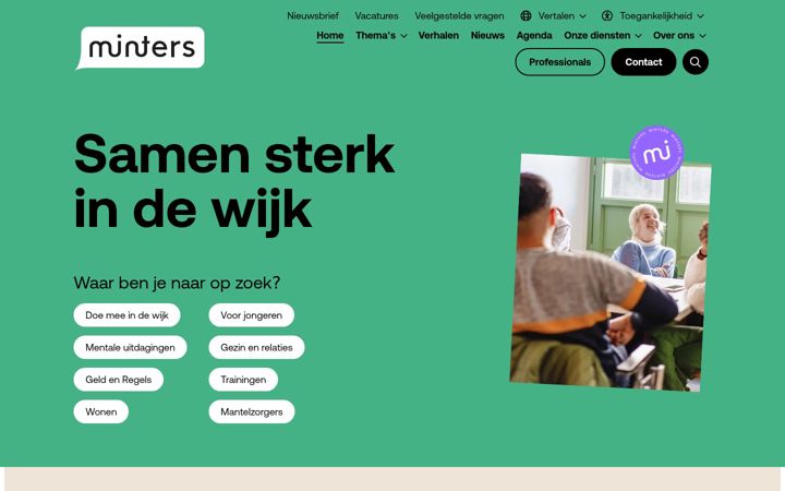 Screenshot of minters.nl