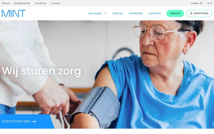 Captura de pantalla de minthealthcare.eu