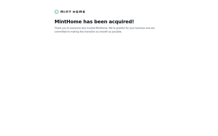 Screenshot of minthome.com