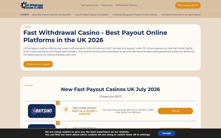 Screenshot von mintridge-events.co.uk