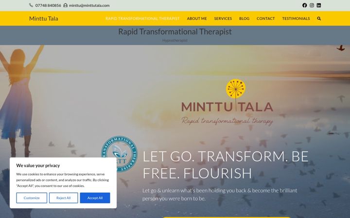 Screenshot of minttutala.com