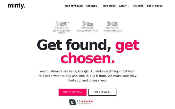Screenshot of mintydigital.com