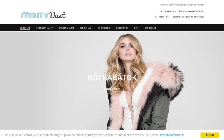 Screenshot of mintydust.com