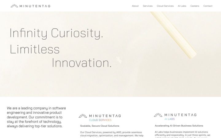Screenshot of minutentag.com