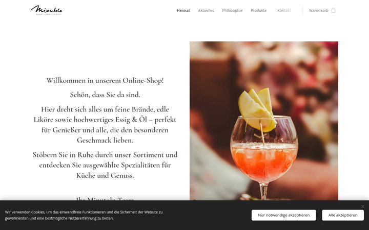 Screenshot ta' minutolo-shop.de