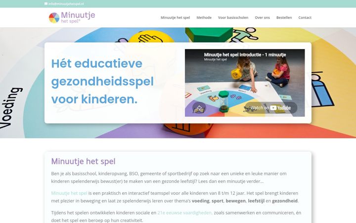 Skærmbillede af minuutjehetspel.nl