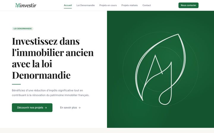 Screenshot of minvestir.com