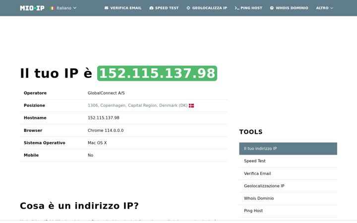 Skjámynd af mio-ip.it